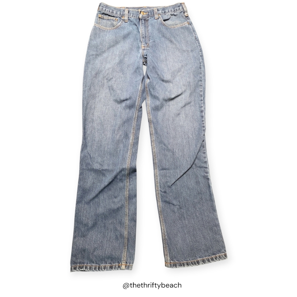 Carhartt Men's Relaxed Fit Jeans in Medium Blue Denim